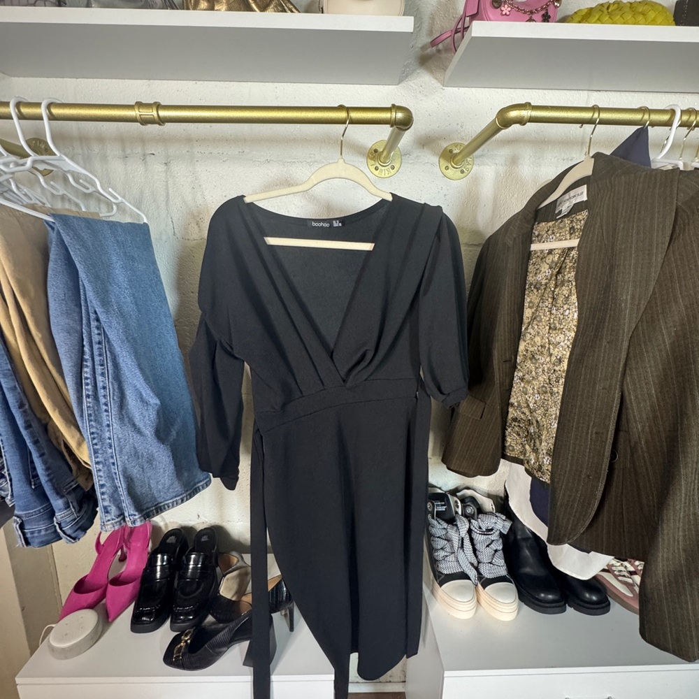 Black Wrap Dress